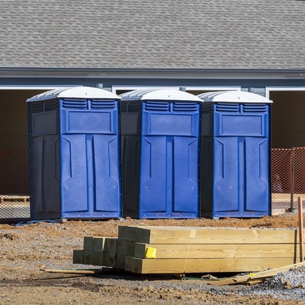 how can i report damages or issues with the porta potties during my rental period in Mc Naughton WI